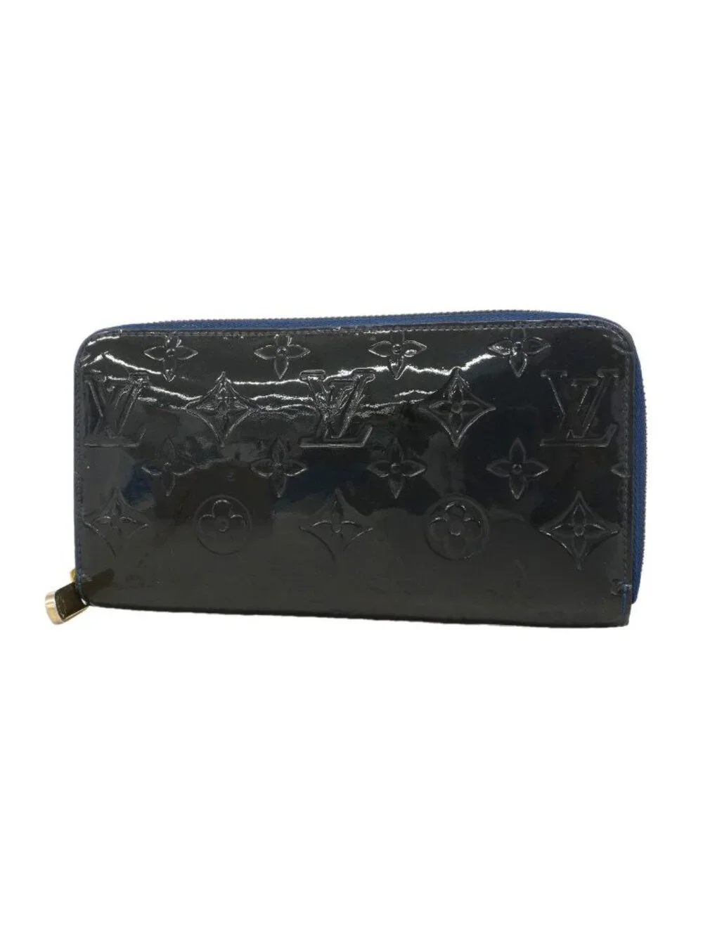 Louis Vuitton Wallet Vernis Zippy Grand Blue